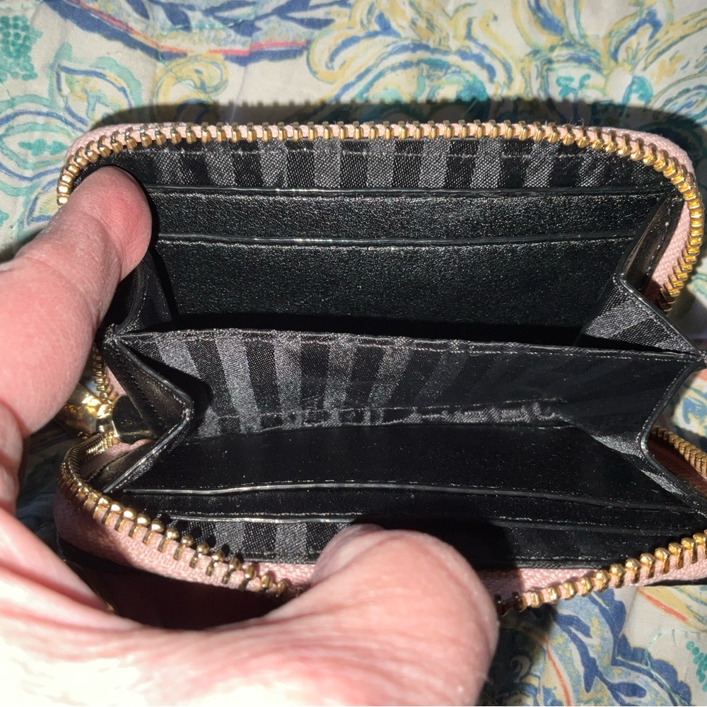 NWOT Victoria’s Secret Card Holder Quilted Small Wallet Pink Mauve - Picture 3 of 7